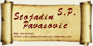 Stojadin Pavasović vizit kartica